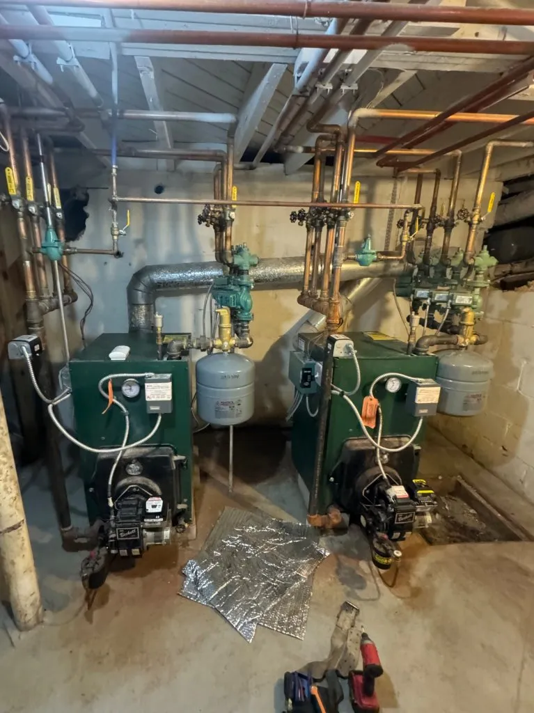 Before — Boiler Replacement Oil To Gas