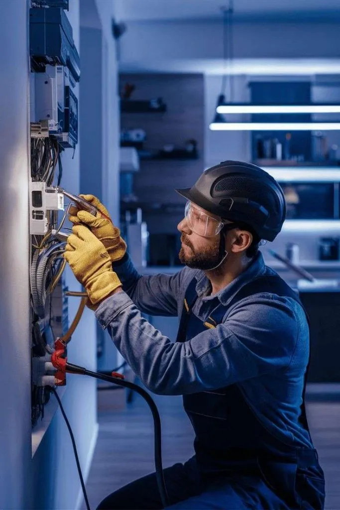 All Season Comfort HVAC technician on a service call